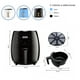 thumbnail image 2 of Freidora de aire:horno con circulación de aire rápida 8L, Control inteligente de freidora de aire,Función de temporizador de 60 minutos Pantalla digital de un toque., 2 of 3
