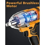 Brushless Impact Wrench 1/2 Inch Cordless Impact Wrench,Max Torque 700N.m