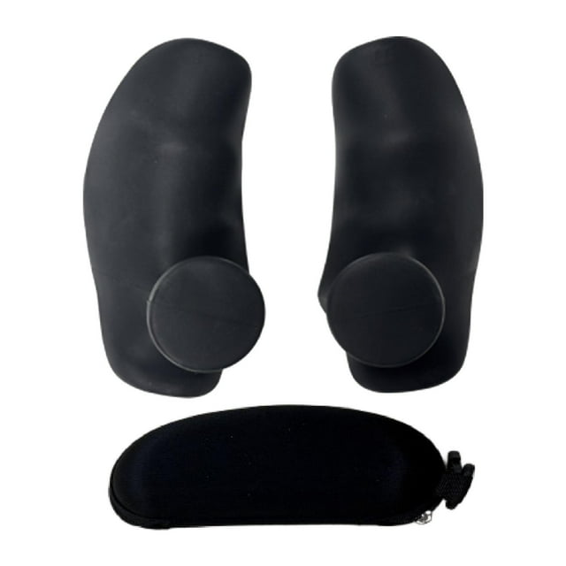 S SERENABLE 2x Weight Lifting Grips Pads Hand Grips Gym Exercise Anti Slip Workout Grips Black