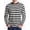 Black White, variant on Men's Casual Cotton Spandex Striped Crewneck Long-Sleeve T-Shirt Basic Pullover Stripe tee Shirt