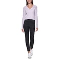 thumbnail image 1 of Calvin Klein Jeans Cotton Button-up Crop Top, Orchid, X-Small, 1 of 3
