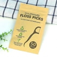 thumbnail image 4 of Premium Eco Dental Floss Picks - 50*2 100pcs flosser Value Pack Biodegradable Flossers, 4 of 4