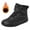 Black, variant on XIMIN Boys Girls Barefoot Winter Boots with Wide Toe Box Slip Drop Sole Ankle Winter Snow Boots for Toddler//Big Kids High Top Snow Boots