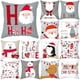 thumbnail image 2 of Funda de almohada con patrón de Papá Noel, funda de cojín decorativa de poliéster, Feliz Navidad, decoración del hogar, 2 of 5