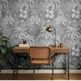 thumbnail image 3 of S4Sassy Peel & Stick Vinyl Wallpaper, Botanical Jungle Wallpaper Contact Paper Waterproof - Gray, 25"X 240", Removable Wall Covering For Home Decor In Bedrooms, Renter Spaces, Cabinets, 3 of 9