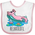 thumbnail image 3 of Inktastic Relaxolotl- Cute Axolotl on Summer Vacation Boys or Girls Baby Bib, 3 of 4