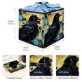 thumbnail image 3 of Crow Storage Containers Foldable Basket with Handle, 10.8"x10.5"x10.6", Large Capacity - Storage Bins, Toy Storage, 3 of 6