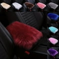 thumbnail image 2 of Car Center Console Cover, Universal Winter Plush Fur Auto Seat Box Armrest Cushion For Cars Suv Truck, Fluffy Middle Console Arm Rest Pad Mat Interior, 2 of 9