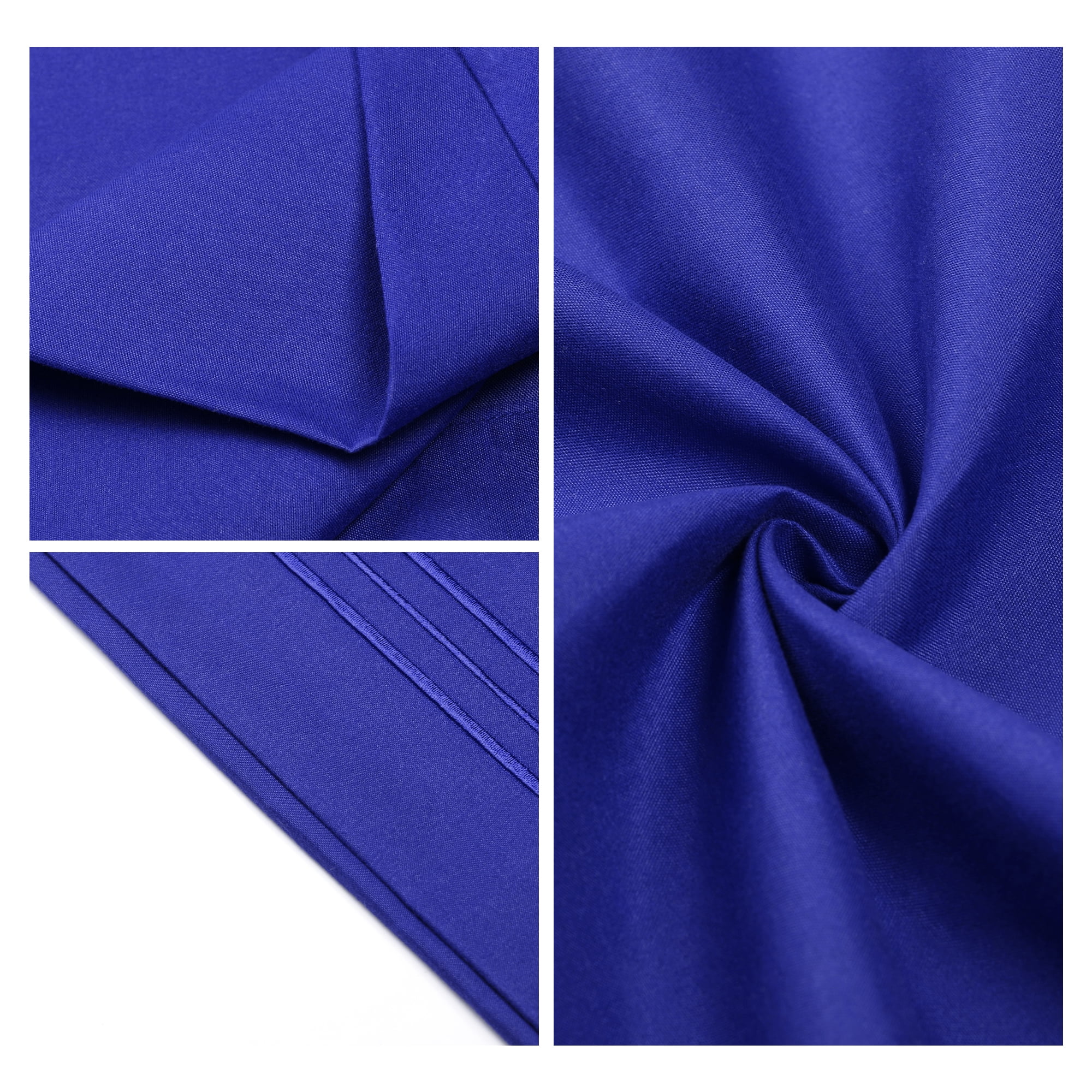 Unique Bargains 2 Pack Polyester Pillow Cases Pillow Covers King Navy