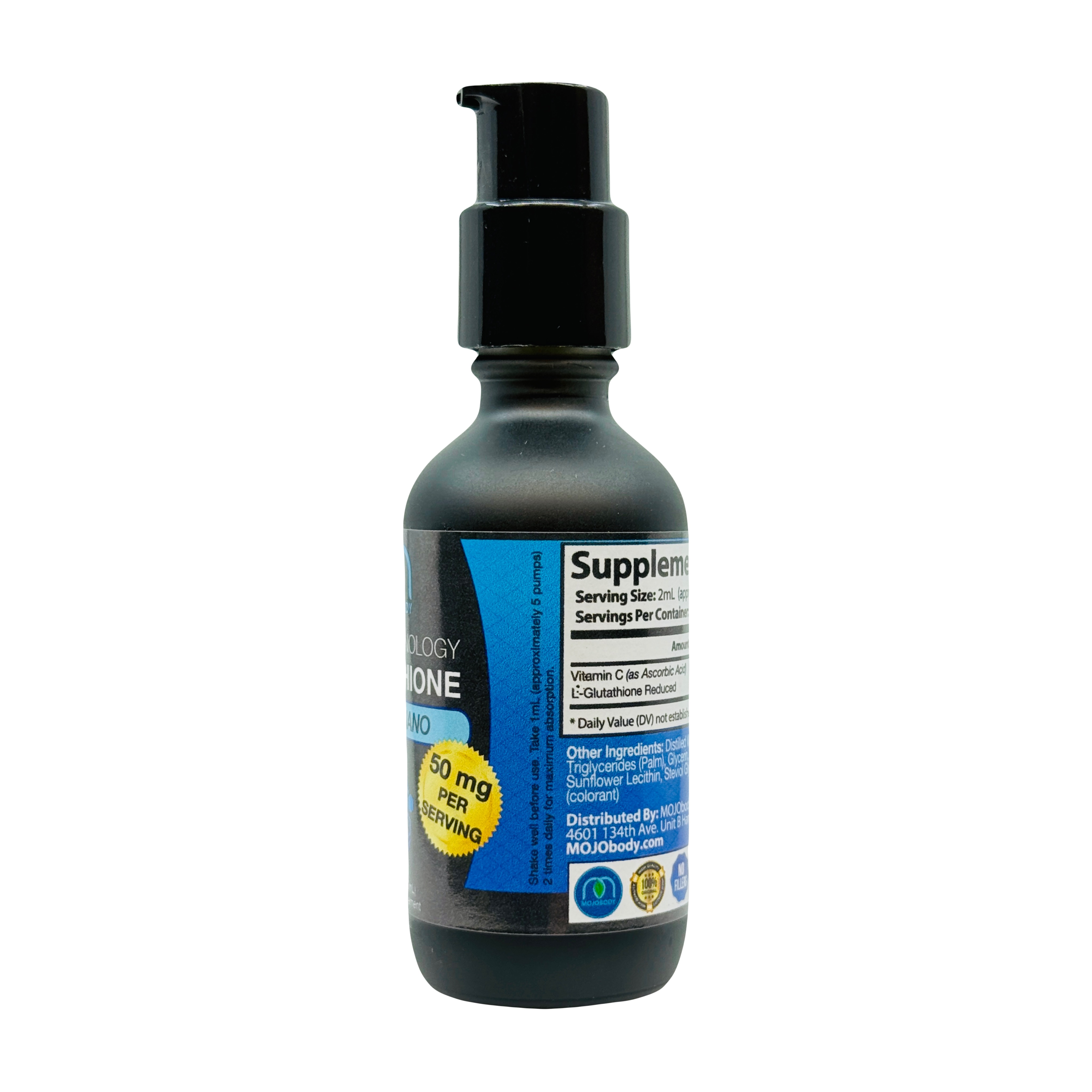 MOJObody Nano Glutathione 2oz Spray Bottle: Elevate Your Health with 100% Absorption Ultra Nanotechnology Glutathione Master Antioxidant