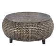 thumbnail image 5 of Gallerie Decor Bali Breeze Low Round Transitional Wood Accent Table in Natural, 5 of 5