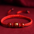 thumbnail image 2 of 2026 Year of the Horse Red String Bracelet Chinese Zodiac Lucky Charm Amulet Adjustable Handwoven Braided Rope Protection Bangle Jewelry for Women Men Lunar New Year Gift, 2 of 5