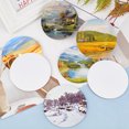 thumbnail image 2 of 24pcs Painting Canvas Panels with Coated Paper on the Back Blank Drawing Boards for Oil & Acrylic Painting Flat Round White 10x0.3cm, 2 of 7