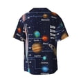 thumbnail image 2 of KLL Solar System Print Men's Shirt Short Sleeve Button Down Summer Cuba Beach Shirts- XX-Large, 2 of 7