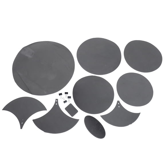42 pcs Durable Drum Mute Pads Drum Silencers Premium Drum Dampeners (Black)