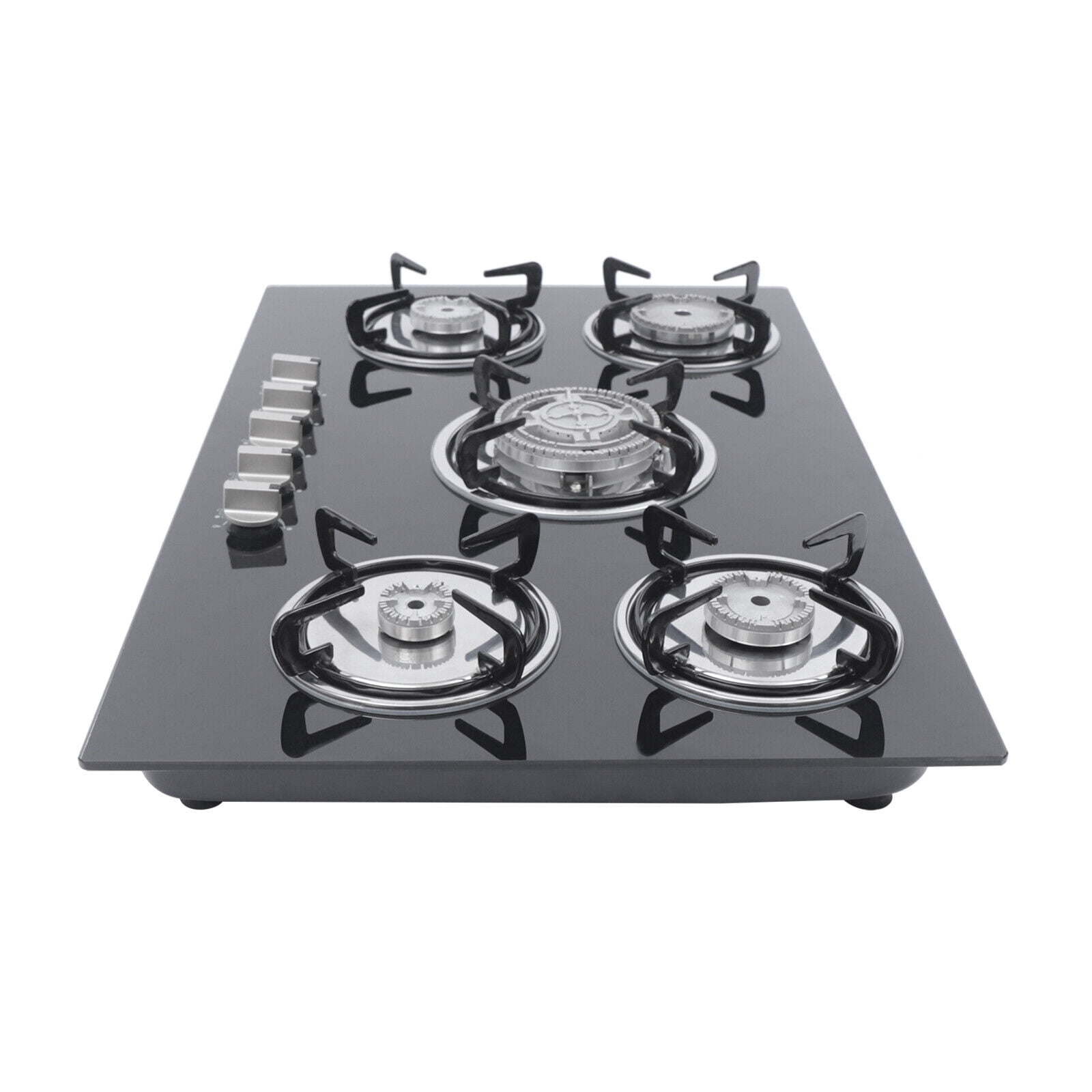 Five-burner Natural Gas Stove for Domestic or Commercial Cooking in the Home or Restaurant 30.3*20*2.76 inch