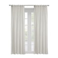 thumbnail image 2 of Davos Textered Jacquard Dual Header Curtain Panel 52" x 84" in Off-white, 2 of 6