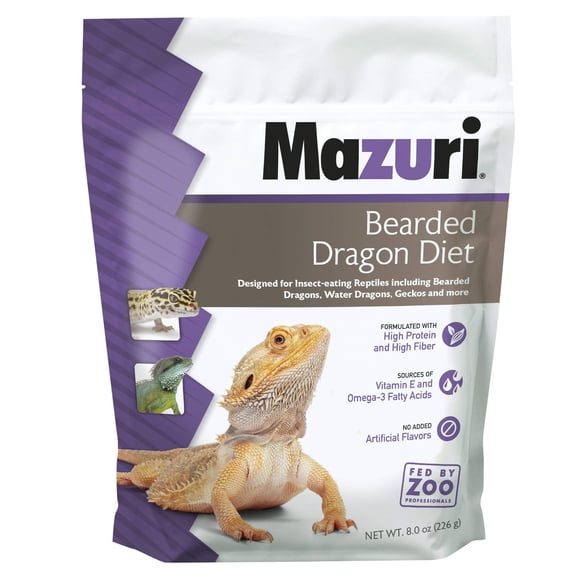 Alimento para Dragón Barbudo Mazuri Dieta de Insectos Bolsa de 226 g