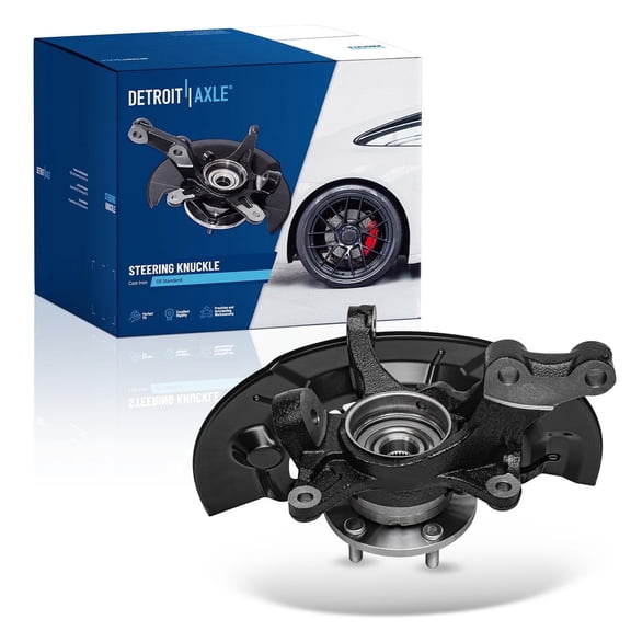 Detroit Axle - Front Left Steering Knuckle for 13-16 Toyota Avalon Driver Side Steering Knuckle & Wheel Bearing Hub Assembly 2013 2014 2015 2016 Replacement