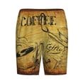 thumbnail image 4 of Wukai Coffee Vintage Men’s Short Pajama Pants With Pockets Soft Sleep Pj Shorts for Men-X-Large, 4 of 6