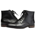 thumbnail image 7 of Santimon Men Genuine Leather Dress Boots Classic Casual Ankle Boots Black 10.5 US, 7 of 7