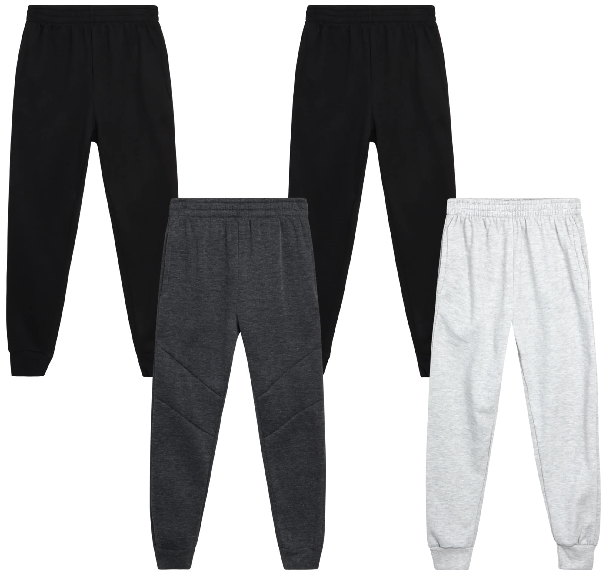 Coney Island Boys Sweatpants 4 Pack Soft Stretch Active Fleece Joggers for Boys Sizes 4 16 Walmart