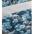 thumbnail image 4 of Juego de cama calavera rosas azules Juego de cama, 4 of 7