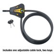 thumbnail image 4 of Master Lock 8419DPF Python Adjustable Locking Cable, Braided Steel, Yellow and Black Contractor Color, 6-Feet x 5/16-Inch, 4 of 8