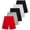 Griffin/Red/Grey/Black, variant on RBX Boys Basketball Shorts Performance Mesh Athletic Basketball Gym Short 5 Pack