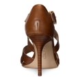 thumbnail image 3 of LAUREN RALPH LAUREN Womens Beige Strappy Adjustable Strap Padded Gisella Round Toe Stiletto Buckle Leather Heeled Sandal 7 B, 3 of 4