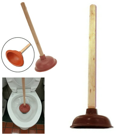 Bathroom Toilet Plunger Unclog Rubber Suction Cup 18