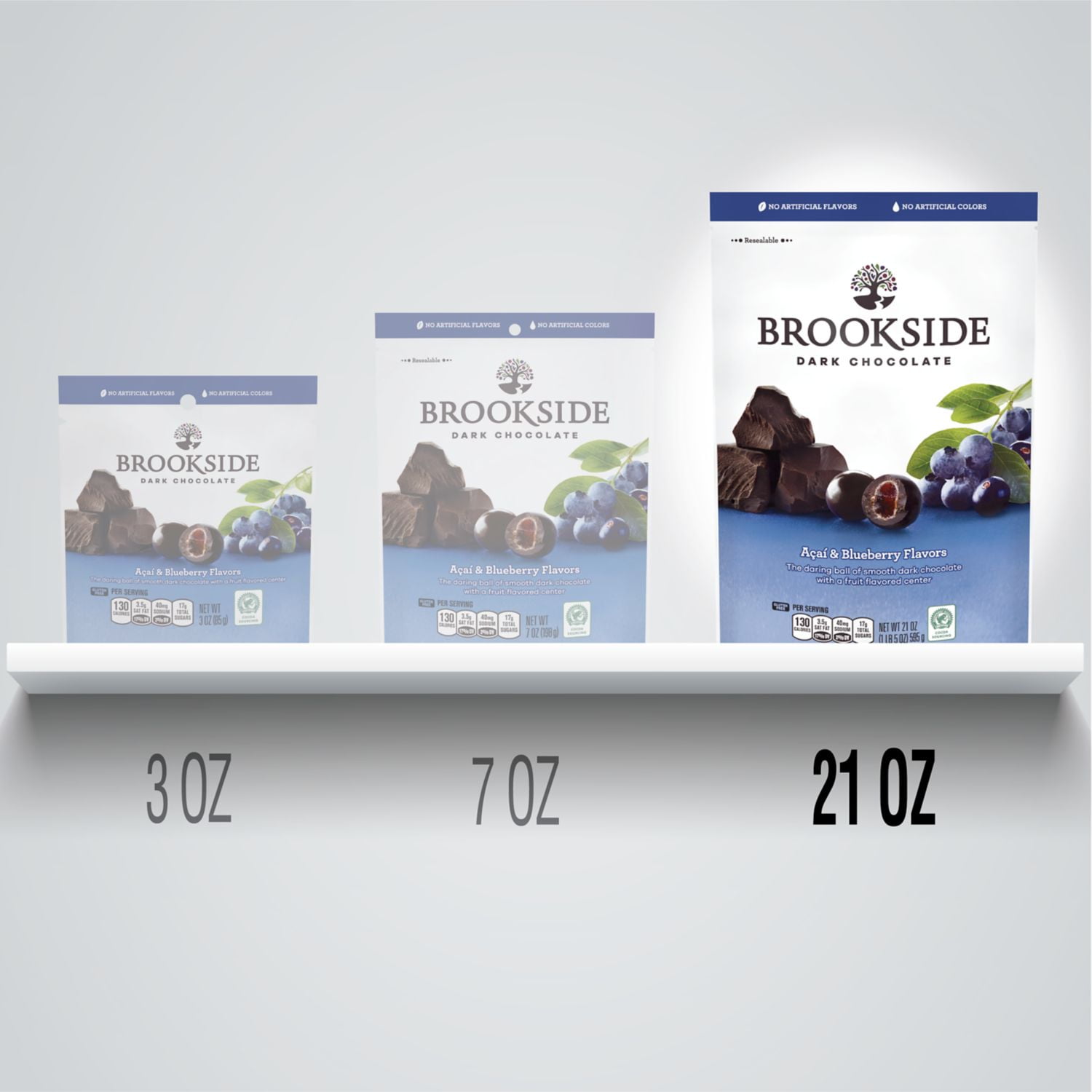 Brookside Acai Blueberry And Dark Chocolate Candy Bulk Candy 21 Oz Bag Walmart Com Walmart Com