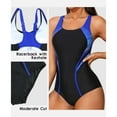 thumbnail image 3 of Alove One Piece Sporty Swimsuits Womens Quick-drying Athletic Training Bathing Suit Adjustable Strap Swimwear, 3 of 5
