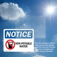 thumbnail image 6 of (2 Pack) Non-Potable Water Sign With Symbol OSHA Notice Sign 24 Inch X 18 Inch Vinyl Label Decal Sticker Weather Resistant, UV Protected for Workplace, Business, and Construction Site,, 6 of 7