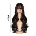thumbnail image 2 of Ladies Wavy Wigs Long Curly Wigs Synthetic Party Wigs Full Mid Section Wigs Natural Look, 2 of 5