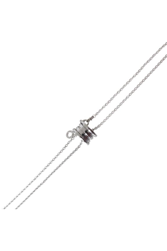 Pre-Owned BVLGARI B-ZERO1 Necklace, 18K White Gold, Neck circumference: 41cm, Top:...