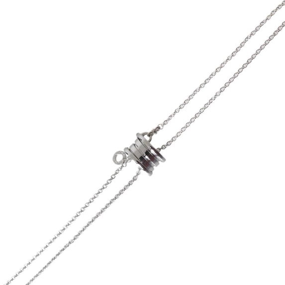 Pre-Owned BVLGARI B-ZERO1 Necklace, 18K White Gold, Neck circumference: 41cm, Top: 7.9 x...