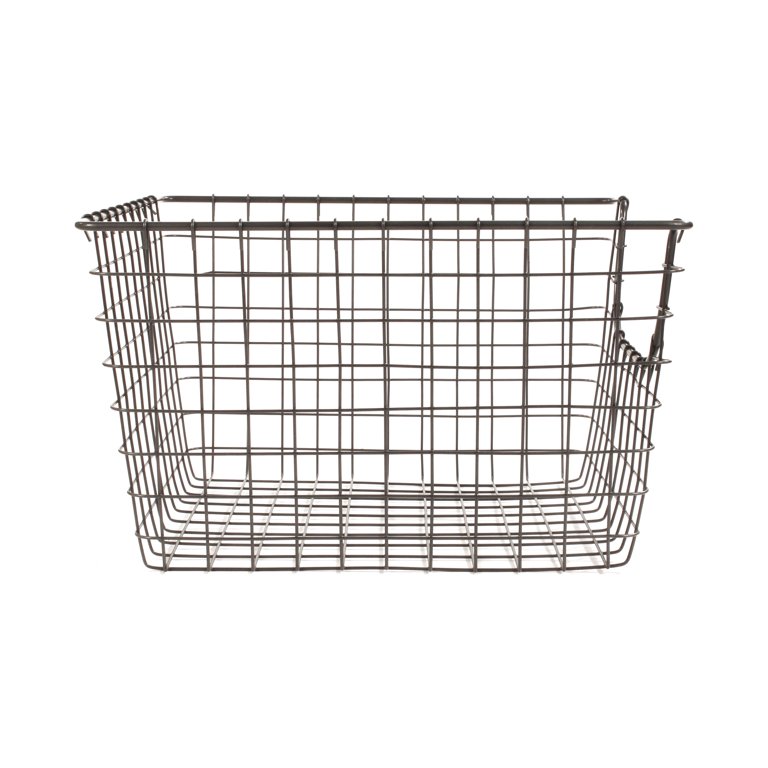 Spectrum Diversified Scoop Wire Storage Basket - Industrial Gray