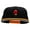 Gold Black, variant on Power Punch Embroidered Two Tone Superior Cotton Twill Flat Bill Snapback Cap - Gold Black OSFM