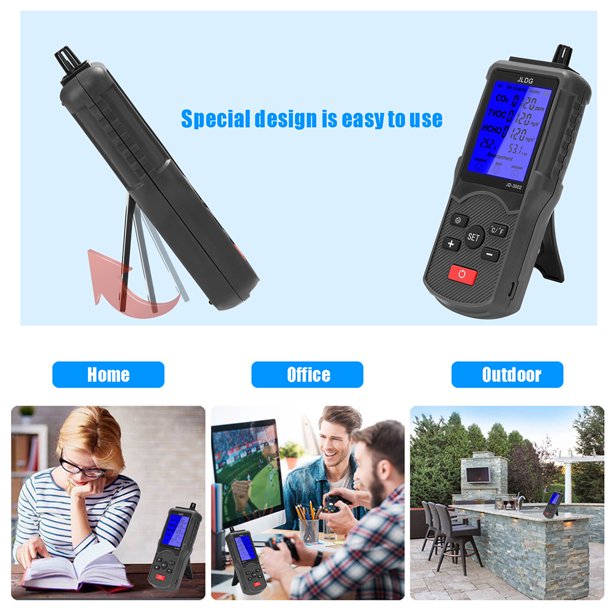 Probador de calidad del aire CO2 TVOC Medidor Temperatura Humedad Monitor Detector de gas Ndcxsfigh Para estrenar