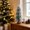 Green2*4PC,9.8x4.7 Inch, variant on Mini Christmas Trees,Artificial Christmas Tree Bottle Brush Tree with Wooden Base,Snow-Covered Mini Xmas Tree Holiday Table Centerpiece,Lightweight Snowy Xmas Tree Decor for Mantel,Desk,Home
