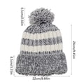 thumbnail image 2 of FAWUUDO Women Winter Knitted Cap Beanie Soft Warm Hat with Red Snowflake, 2 of 3