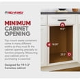 thumbnail image 4 of Rev-A-Shelf Top Mount Double Pullout Under Cabinet Trash Can, 35 Qt, 4WCTM-21DM2-495-FL, 4 of 8