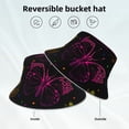 thumbnail image 5 of Bingfone Butterfly Bucket Hat For Men Women,Packable Reversible Printed Sun Hats,Fisherman Outdoor Travel Hiking Beach Caps, 5 of 9