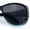 Black Blue Frame - Black Lens, variant on SA106 Polarized 55mm Fit Over OTG Butterfly Rhinestone Diva Sunglasses Shiny Black Frame - Smoke Lens