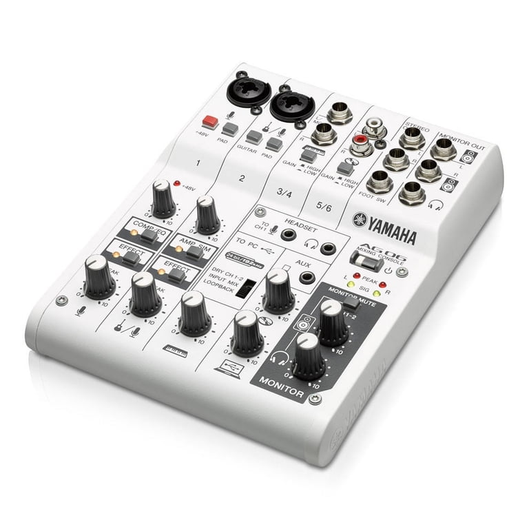 ✴︎ columbia ✴︎YAMAHA AG06 オーディオインターフェース Yamaha AG06 - Audio interface - 24-bit - 192 kHz - stereo - USB