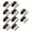 Brown, variant on ZOURIH Cabinet Magnetic Latch - 10 Pack White Cabinet Door Magnets Catch for Closure Cupboards Drawers Kitchen Bathroom and Shutters,White