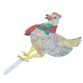 thumbnail image 4 of Decoración navideña iluminada, gallina ligera con bufanda, decoración de patio, estaca de jardín para habitación interior y exterior, 4 of 14
