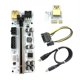 thumbnail image 4 of Tarjeta Pci-e Riser Sata 6p Pcie Pci-e Express Adaptador 1x 16x Extensor Usb3.0, 4 of 5