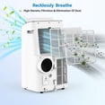 thumbnail image 6 of Portable Air Conditioner 15,000 BTU, 3-in-1 Cooling Unit for Rooms up to 850 Sq.Ft with AC, Fan & Dehumidifier Modes, Remote Control, 24-Hour Timer, Window Installation Kit, 6 of 13
